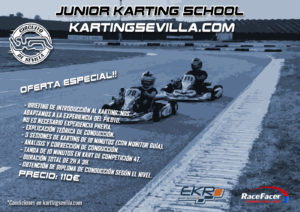 Cartel junior karting school Karting Sevilla