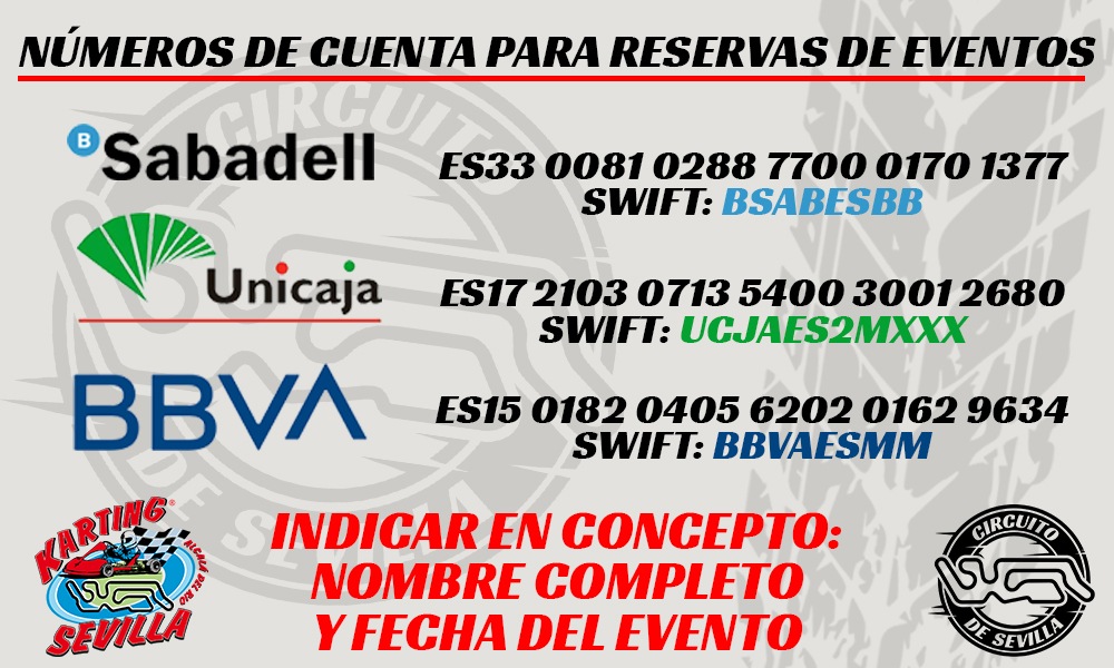cuentas bancarias de karting sevilla